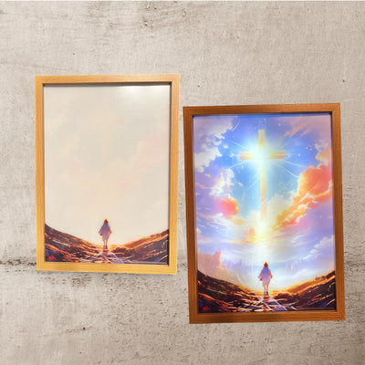 Illuminated Jesus Art Frame