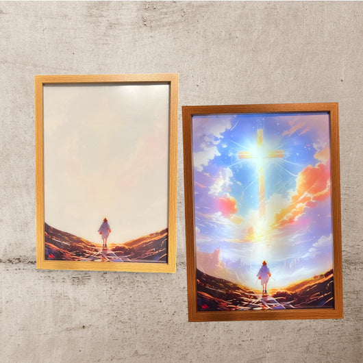 Illuminated Jesus Art Frame