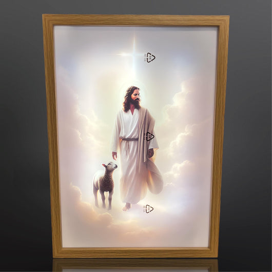 Illuminated Jesus Art Frame