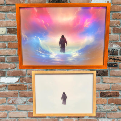 Illuminated Jesus Art Frame