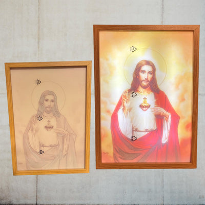 Illuminated Jesus Art Frame